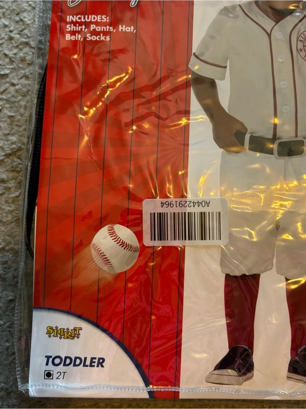 Jimmy A League of Their Own Costume 2T Halloween Spirit Baseball Player
